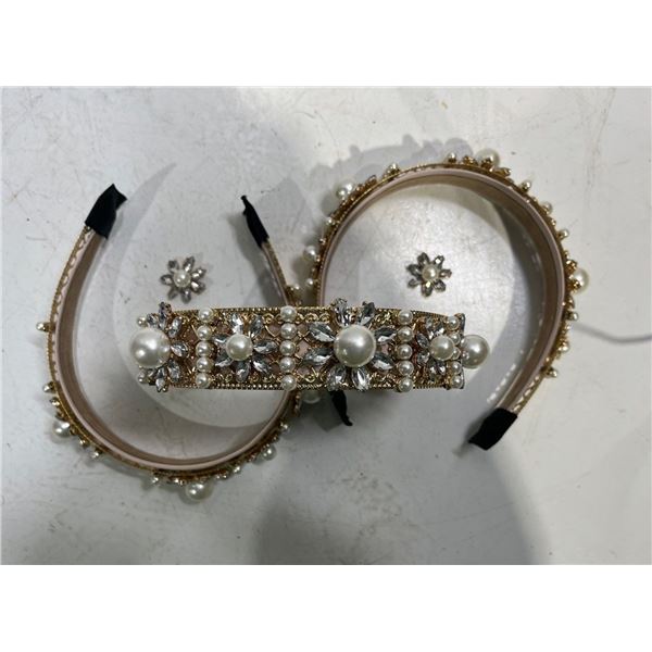 3 Matching Bedazzled Headbands