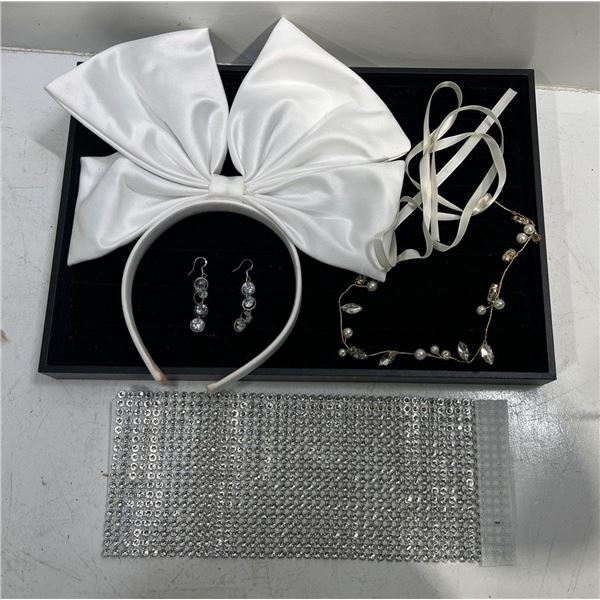Collection of Costume Jewellery Necklaces, Earrings and a Headband