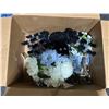 Image 1 : Box of Flowers, Vases, & a Sparkly Spider