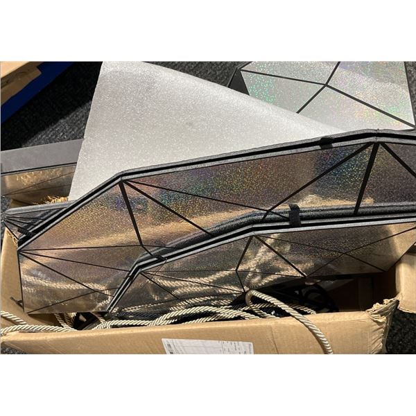 Reflective Spider Web Decor