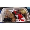 Image 1 : Bin of Holiday Decor