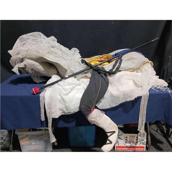 Jousting Costume (riding a horse) - Silver