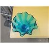Image 2 : blue glass dish