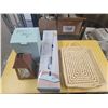 Image 1 : spray mop, partylite candle holder, woven tray