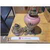 Image 1 : 2 coal oil lamps (no chimneys)
