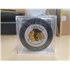 Image 1 : Chicago Blackhawks NHL puck signed Ed Belfour "The Eagle"