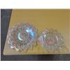 Image 1 : 2 clear carnival glass trays