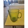 Image 1 : vintage green glass textured pitcher