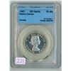 Image 1 : 1961 CCCS graded, Canadian silver 50 cent coin - PL65