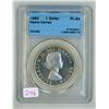 1960 CCCS graded, Canadian voyageur silver dollar - PL64