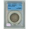 1910 CCCS graded, Canadian silver 50 cent coin - F15