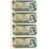 Image 2 : 12 - 1973 Canadian sequential 1 dollar bills - Crow/Bouey - ECS 6795485-96