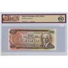 Image 1 : 1975 BCS graded, Canadian 100 dollar bill - Crow/Bouey - AJF 0933134 - UNC60