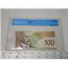 Image 1 : 2003 CCCS graded, Canadian 100 dollar bill - Jenkins/Dodge - BKA 8169182 UNC64