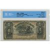 Image 1 : 1898 CCCS graded, Dominion of Canada 1 dollar bill - Courtney - 734269 - VG8