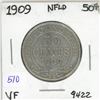 1909 Newfoundland Silver 50 cent