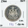 1966 Canadian silver 50 cent