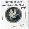 Image 1 : 1995 Canadian Silver 50 cent; white tailed ptar