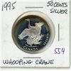 Image 1 : 1995 Canadian Silver 50 cent;whooping Crave