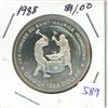 Image 1 : 1988 Canadian Silver 1 dollar coin; Maurice Ironworks