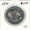 Image 1 : 1970 Canadian 1 dollar coin; Manitoba