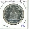 Image 1 : 1876-1976 Canadian Silver 1 dollar coin