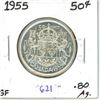 1955 Canadian Silver 50 cent coin