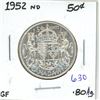 1952 Canadian Silver 50 cent coin