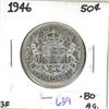 1946 Canadian silver 50 cent coin