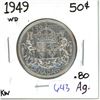 1949 Canadian Silver 50 cent coin