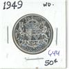 1949 Canadian Silver 50 cent coin