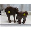 wooden elephants (6” and 8”)