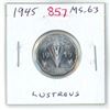 Image 1 : 1945 Steel 5 Cents. With Chrome Plating. MS-63. Lustrous.