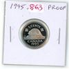 Image 1 : 1995 Canadian Nickel 5 Cents. Proof-67 with Ultra Heavy Cameo.