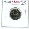 Image 1 : 2006P Canadian 5 Cents. P = Plated. Proof Like-65.