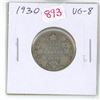 Image 1 : 1930 Canadian Silver 25 Cents. VG-8.