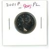 Image 1 : 2001P Canadian 25 Cents. P = Plated. Proof Like-65.