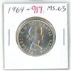 Image 1 : 1964 Canadian Silver 50 Cents. MS-63.