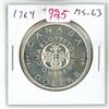 Image 1 : 1964 Canadian Silver Dollar. One year type. MS-63.