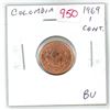 Image 1 : Colombia. 1969 1 Centavo. BU Red.