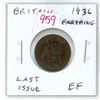 Image 1 : Great Britain. 1936 Farthing. Last issue of King George V. EF.