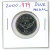 Image 1 : 2000 Dove medal issued by Canada Post to commemorate the Millennium. BU.