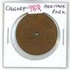 Image 1 : Calgary Heritage Park Token good for 1 Fare. Train. Uncirculated.