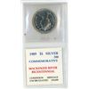 Image 2 : 1989 Canadian Silver Dollar. Commemorates the 200th Anniversary of HBC fur trader Alexander Mackenzi