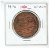 1970 Ottawa bronze Trade Dollar. Home of the Grey Cup.