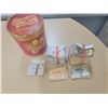 Image 1 : large lot of Nabob & Blue Ribbon coupons in Co-Op ice cream container