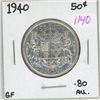 Image 1 : 1940 Canadian Silver 50 cent coin