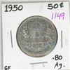 Image 1 : 1950 Canadian Silver 50 cent coin