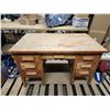 Image 1 : Vintage wooden desk - 50"W x 30" x 31"H