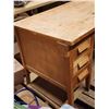 Image 3 : Vintage wooden desk - 50"W x 30" x 31"H